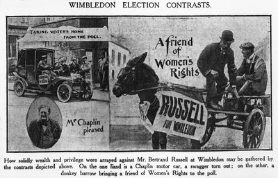 Wimbledon-Wahlkontraste, 1907 von English Photographer